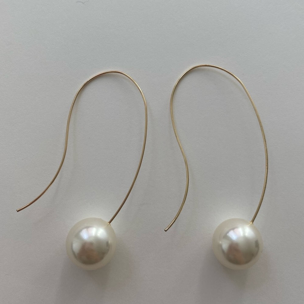 KENNETH JAY LANE Faux Pearl Drop Earrings